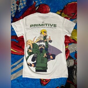 PRIMITIVE Naruto Shippuden Kakashi, Tsunade, Minato Graphic Tee Shirt